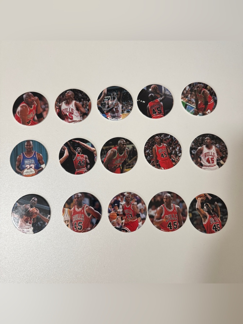 Michael Jordan Pog Set for Collectors 15 Pogs